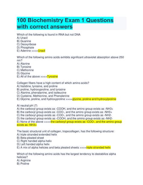 biochemistry 9th grade|biochemistry sample test.